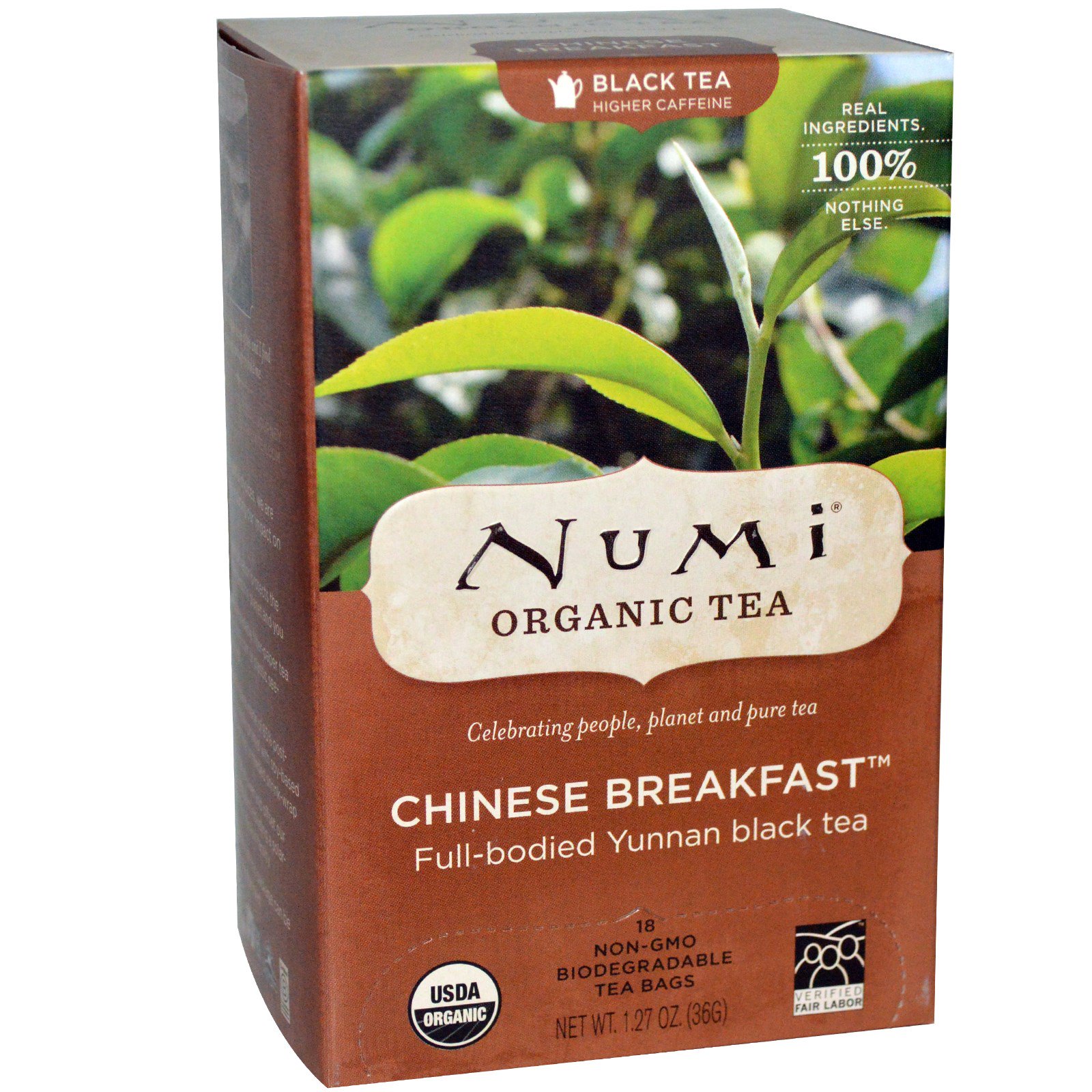 Numi Organic Tea 6 Packs Black Tea Chinese Breakfast 18 teabags - Carlo ...