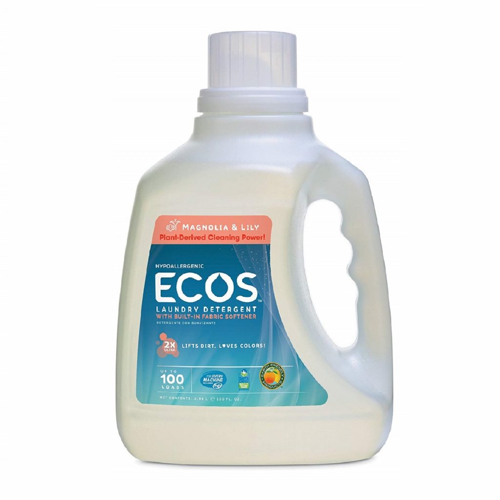Ecos 4 Packs Hypoallergenic Laundry Detergent Magnolia And Lily 100oz