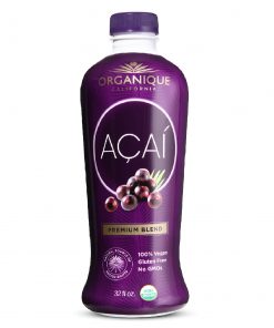 Buy Organiqe Acai Premium Blend 32oz 6 Pack for delivery in the US & Canada. All Natural. USDA Organic. Vegan. Gluten-Free. Non-GMO. Preservative Free.