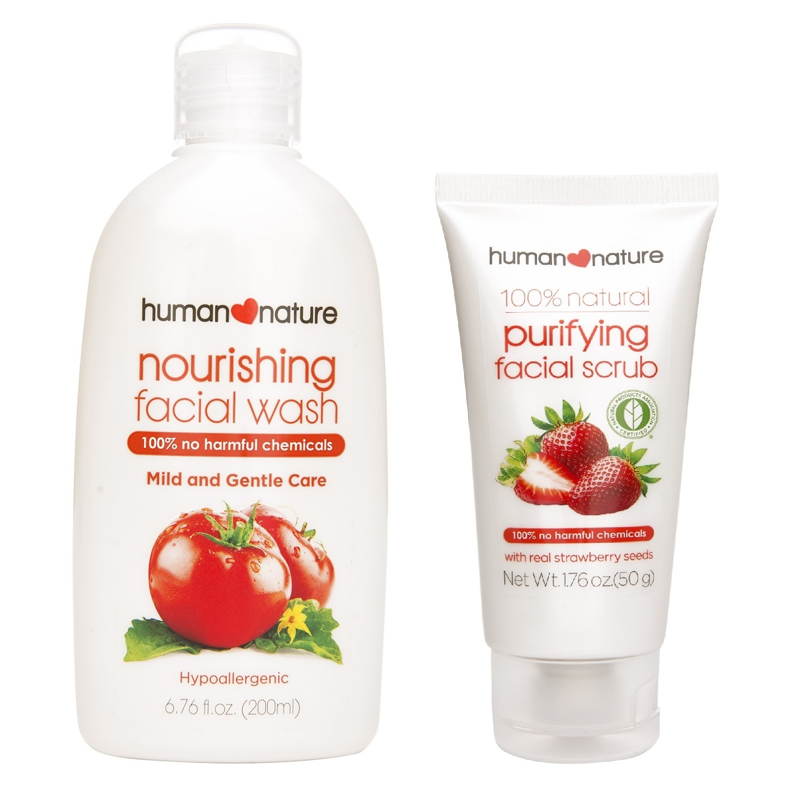 Human Nature Nourishing Facial Wash and Purifying Scrub