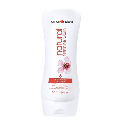 Buy Human Nature Femine Wash Protection for Red Days that prevents odor and itching in your intimate area. Ships to US and Canada via CarloPacific.com