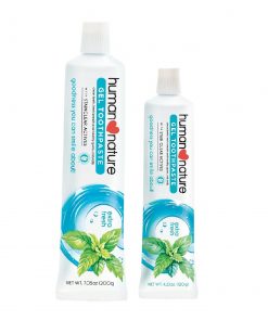 Buy Human Nature Gel Toothpaste infused with stainclear actives to bring out fresher, brighter smiles everyday. Ships to US and Canada via CarloPacific.com