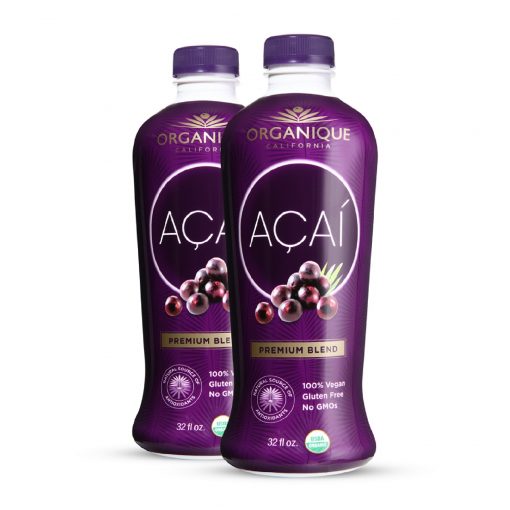 Buy Organiqe Acai Juice 32oz 2 Pack2 for delivery in the US & Canada. All Natural. USDA Organic. Vegan. Gluten-Free. Non-GMO. Preservative Free.