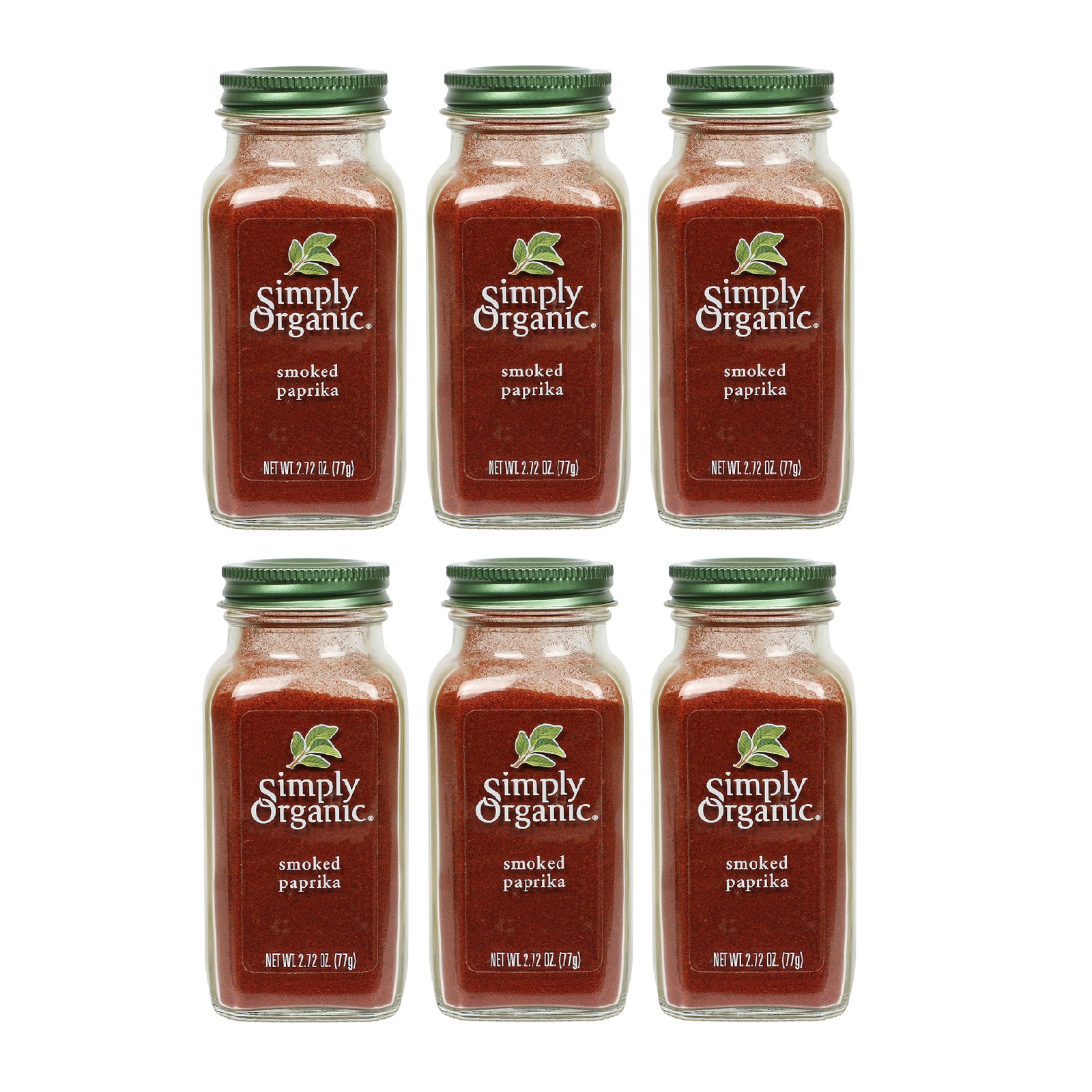 Simply Organic 6 Bottles Smoked Paprika 2.72oz - Carlo Pacific