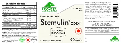 Improve your body's protective and self-repair mechanisms with Provita Stemulin that helps correct free radical cell damage. Ships to US and Canada.