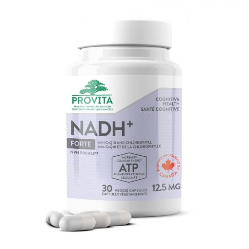 Increase your energy production (ATP) at the cellular level and support your cognitive health with Provita NADH+. Ships to US and Canada.