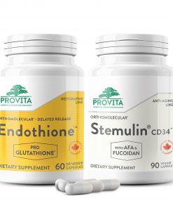 Stay healthy and youthful with Provita Anti Aging Supplement duo - Endothione and Stemulin. Ships to US and Canada.