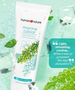 Hydrate your skin with this 98.93% natural Human Nature Marine Caviar HydroMiracle Face Cleanser. Delivery to US and Canada. Shop at CarloPacific.com